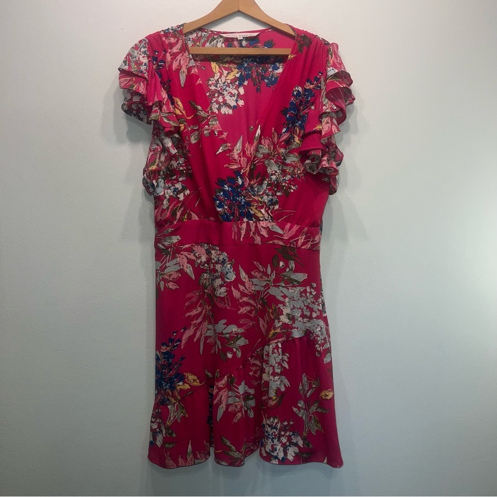 RACHEL Rachel Roy Pink Floral Dress Size 14